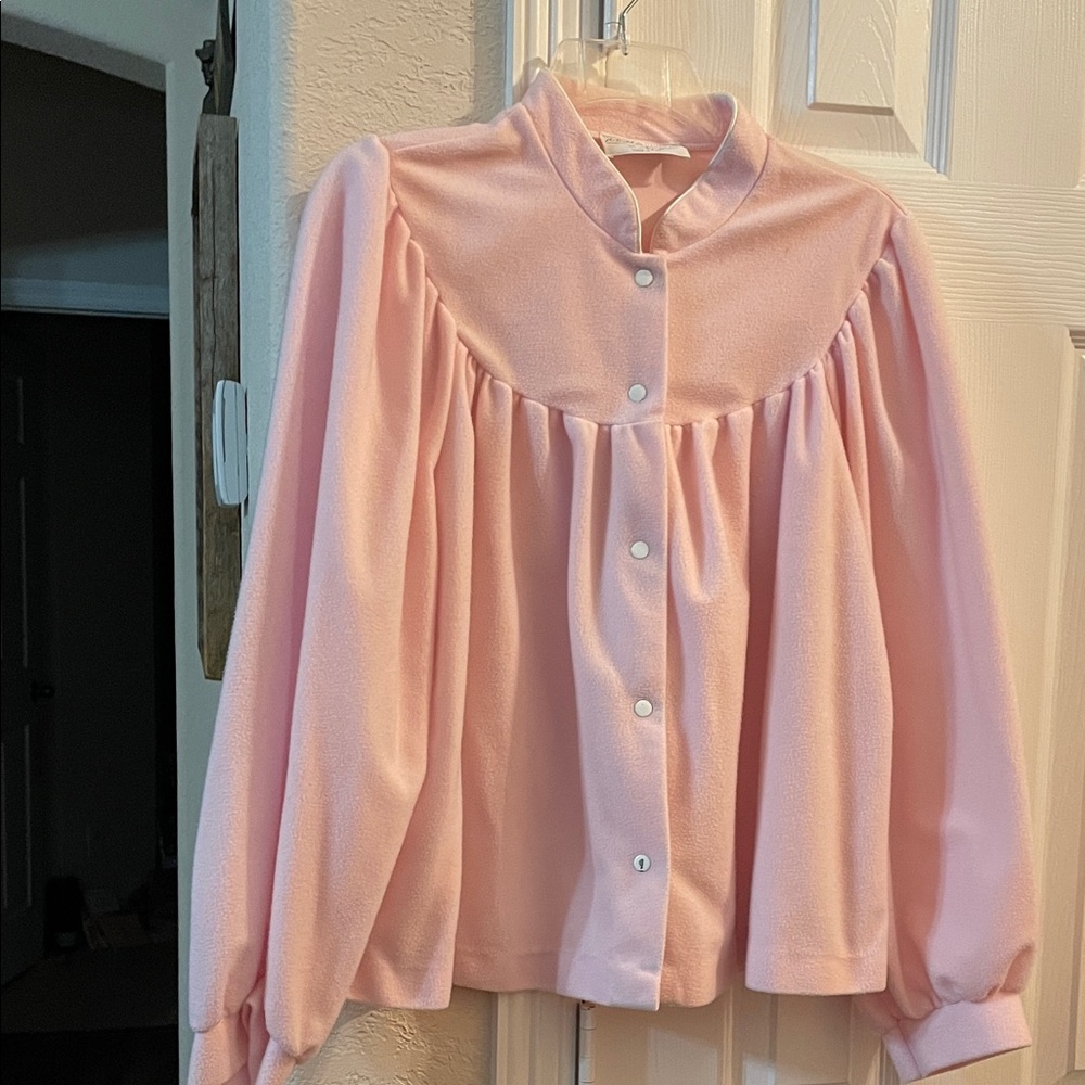 Miss Elaine at Home Pink Bed Jacket M